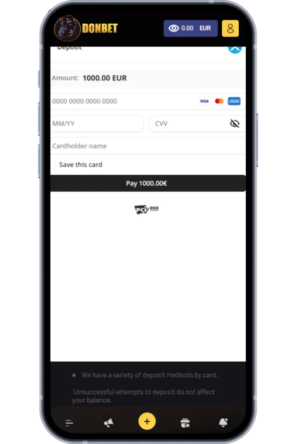 Confirm transaction